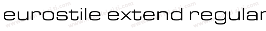 eurostile extend regular字体转换